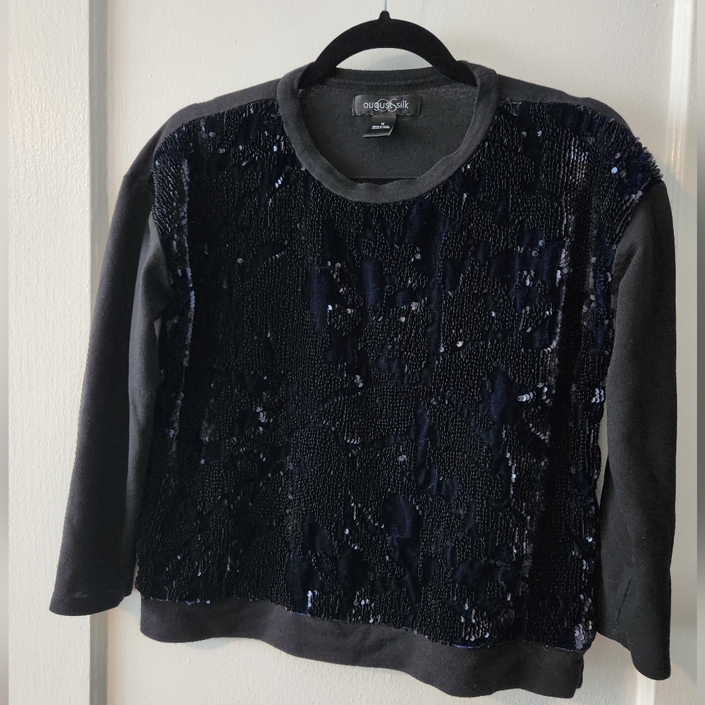 Velvet sequin top